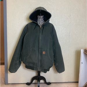 Green Perfectly Worn Carhartt Jacket